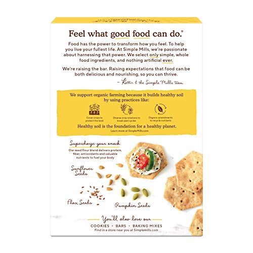 Everything Crackers, Simple Mills Seed Crackers, Gluten Free, Fl