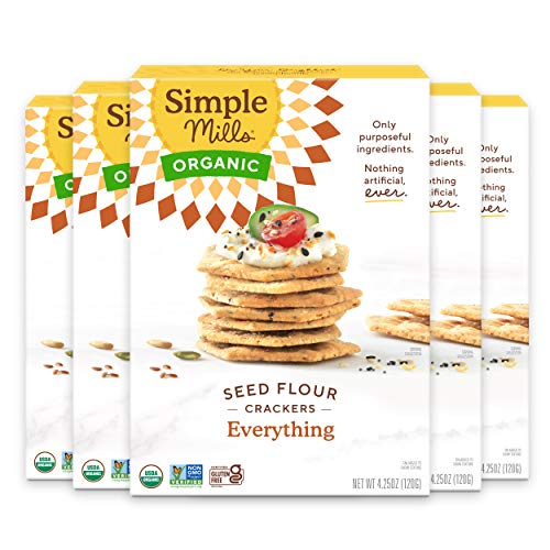 Everything Crackers, Simple Mills Seed Crackers, Gluten Free, Fl