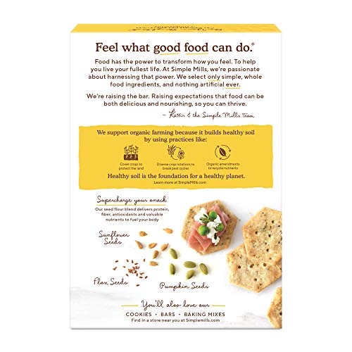 Garlic &Amp; Herb Crackers, Simple Mills Seed Crackers, Gluten Free,