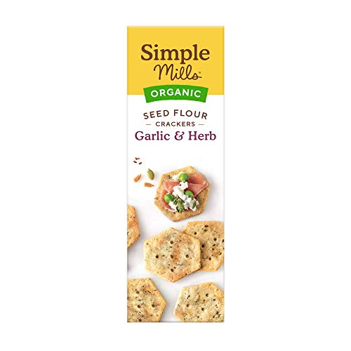 Garlic &Amp; Herb Crackers, Simple Mills Seed Crackers, Gluten Free,