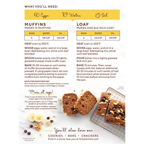 Simple Mills Almond Flour Baking Mix, Banana Muffin &Amp; Bread Mix