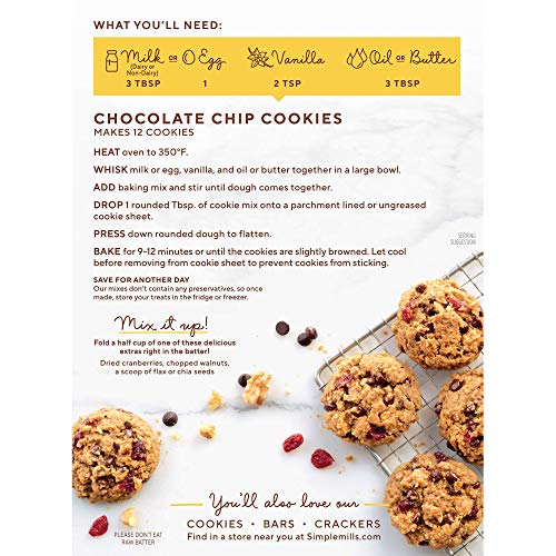 Simple Mills Almond Flour Baking Mix, Gluten Free Chocolate Chip
