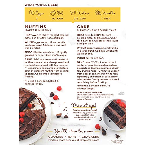 Simple Mills Almond Flour Baking Mix, Gluten Free Chocolate Cake