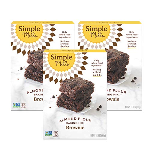 Simple Mills Almond Flour Baking Mix, Gluten Free Brownie Mix, E