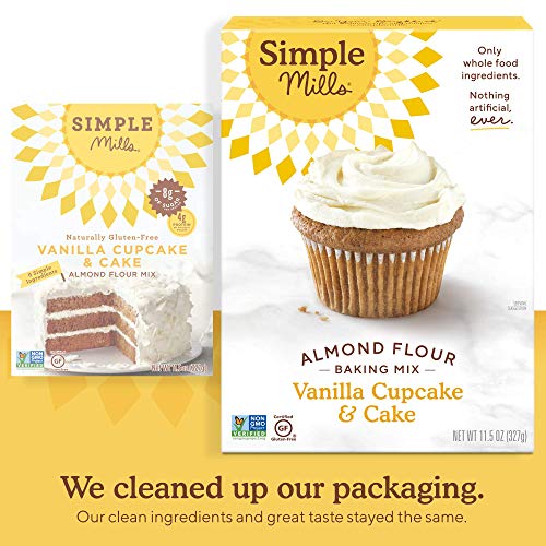 Simple Mills Almond Flour Baking Mix, Gluten Free Vanilla Cake M