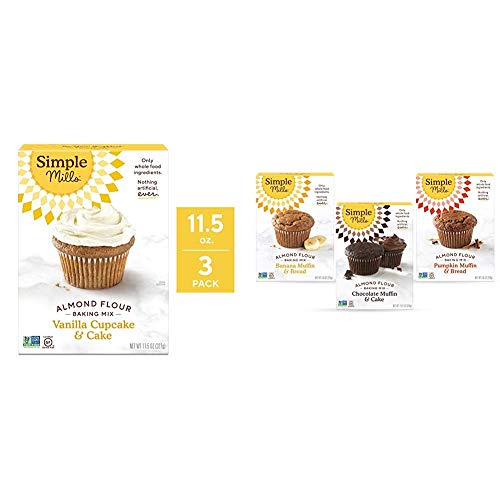 Simple Mills Almond Flour Baking Mix, Gluten Free Vanilla Cake M