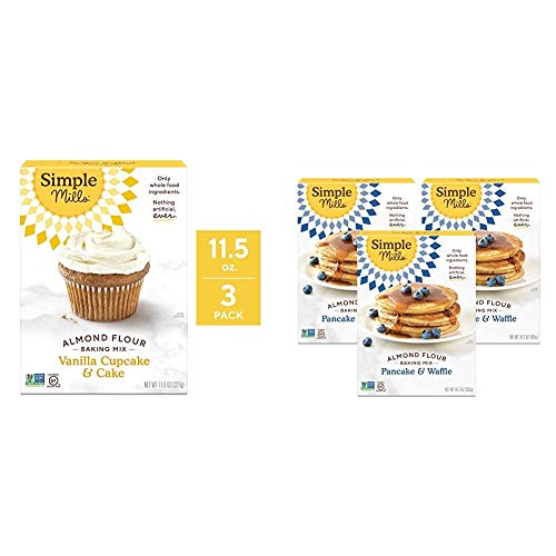 Simple Mills Almond Flour Baking Mix, Gluten Free Vanilla Cake M