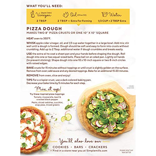 Simple Mills Almond Flour, Cauliflower Pizza Dough Mix, Gluten F