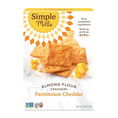 Simple Mills Almond Flour Crackers, Farmhouse Cheddar - Gluten F