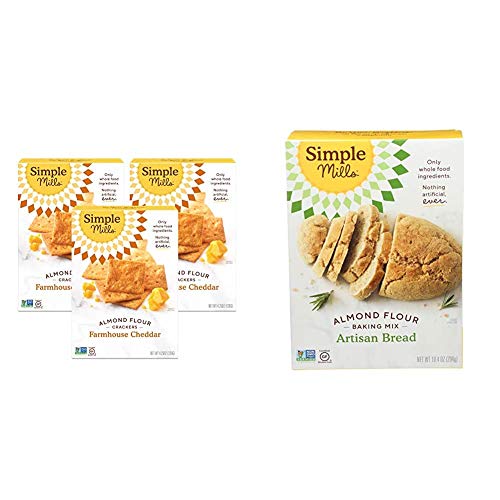 Simple Mills Almond Flour Crackers, Farmhouse Cheddar, Gluten Fr