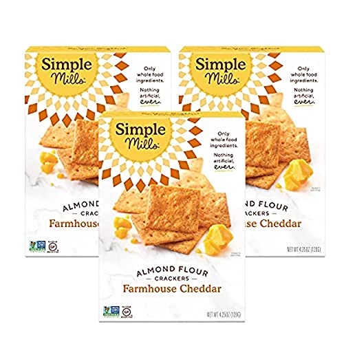 Simple Mills Almond Flour Crackers, Farmhouse Cheddar, Gluten Fr