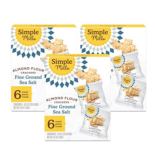 Simple Mills Almond Flour Crackers, Fine Ground Sea Salt Snack P...