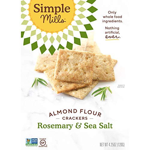 Simple Mills Almond Flour Crackers, Rosemary &Amp; Sea Salt, Gluten