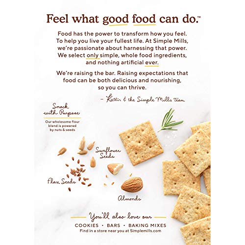 Simple Mills Almond Flour Crackers, Rosemary &Amp; Sea Salt, Gluten