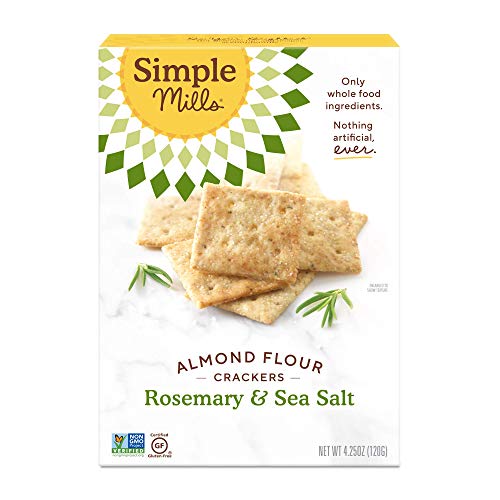 Simple Mills Almond Flour Crackers, Rosemary &Amp; Sea Salt, Gluten