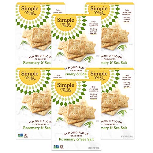 Simple Mills Almond Flour Crackers, Rosemary &Amp; Sea Salt, Gluten