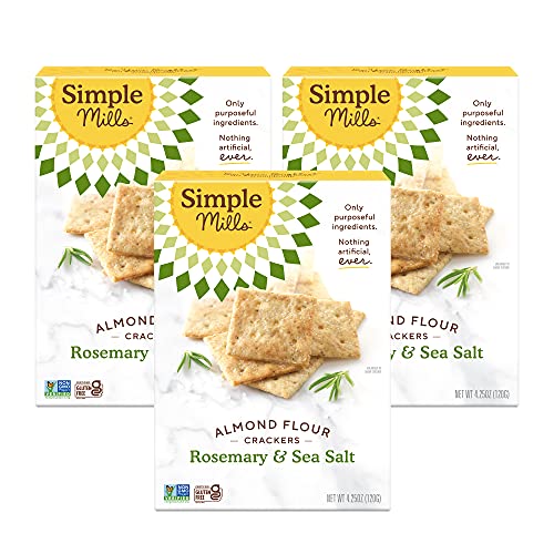 Simple Mills Almond Flour Crackers, Rosemary &Amp; Sea Salt, 4.25 Ou