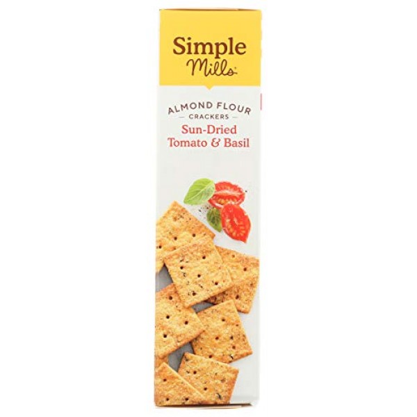 Simple Mills Almond Flour Crackers, Sundried Tomato & Basil, Glu...