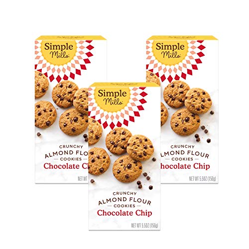 Simple Mills Almond Flour Crunchy Cookies, Chocolate Chip - Glut