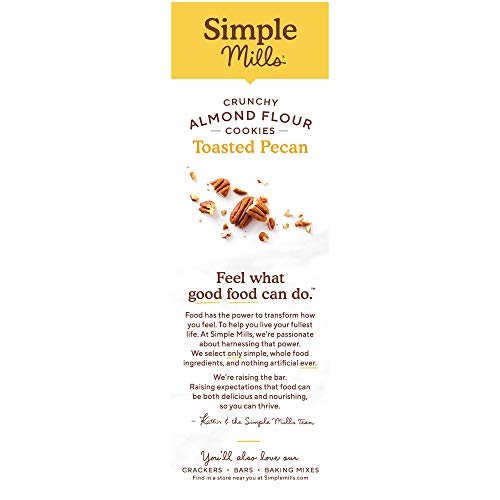 Simple Mills Almond Flour Toasted Pecan Cookies, Gluten Free And