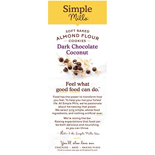 Simple Mills Almond Flour Dark Chocolate Toasted Coconut Cookies