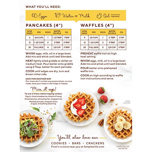 Simple Mills Almond Flour Pancake Mix &Amp; Waffle Mix, Gluten Free,
