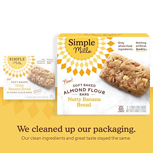 Simple Mills Almond Flour Snack Bars Nutty Banana Bread With O