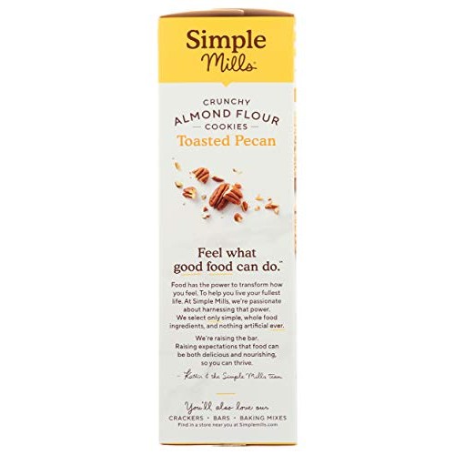 Simple Mills Almond Flour Toasted Pecan Cookies, Gluten Free And