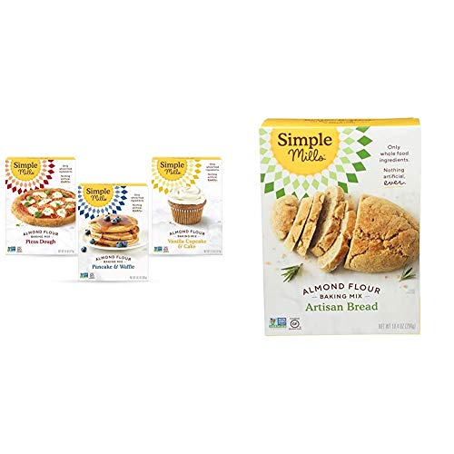 Simple Mills, Baking Mix Variety Pack, Pancake &Amp; Waffle, Pizza D