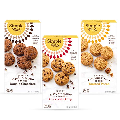 Simple Mills, Cookies Variety Pack, Chocolate Chip, Double Choco