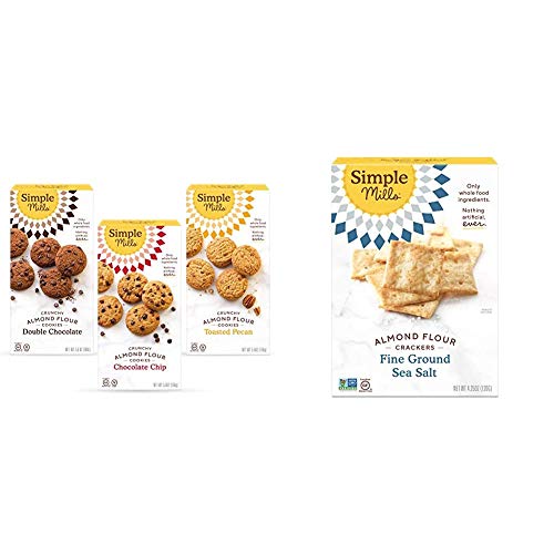 Simple Mills, Cookies Variety Pack, Chocolate Chip, Double Choco