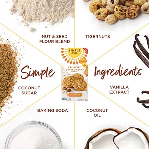 Simple Mills Crunchy Cookies, Toasted Pecan, 5.5 Ounce, 3 Count