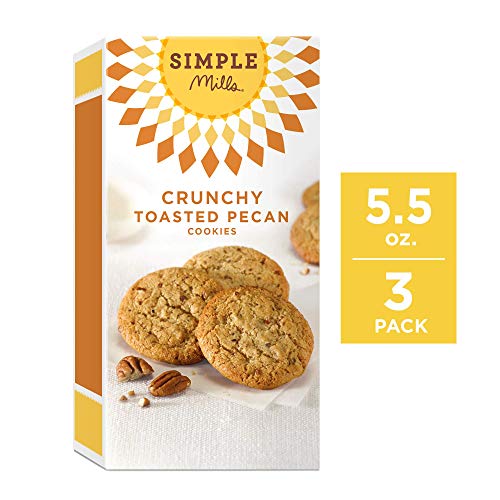 Simple Mills Crunchy Cookies, Toasted Pecan, 5.5 Ounce, 3 Count