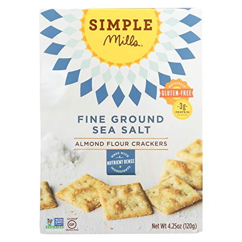 Simple Mills Fine Ground Sea Salt Almond Flour Crackers - Case O