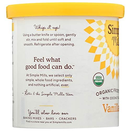 Simple Mills Organic Vanilla Frosting With Coconut Oil, Birthday