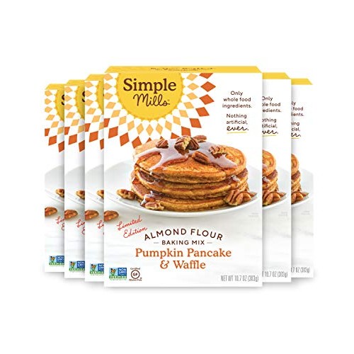 Simple Mills Pumpkin Pancake &Amp; Waffle Almond Flour Mix 6Pk, 64.2 Oz