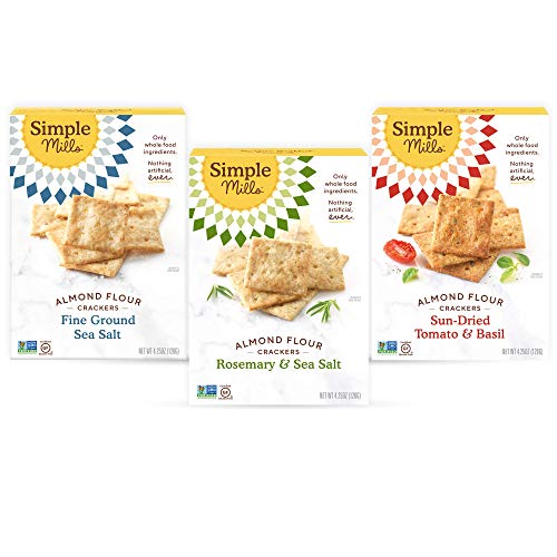 Simple Mills, Snacks Variety Pack, Fine Ground Sea Salt, Rosemar