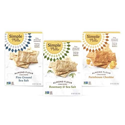 Simple Mills, Snacks Variety Pack, Fine Ground Sea Salt, Rosemar