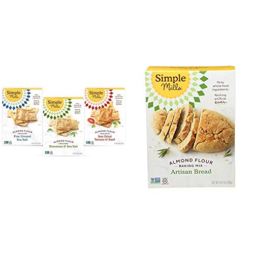 Simple Mills, Snacks Variety Pack, Fine Ground Sea Salt, Rosemar