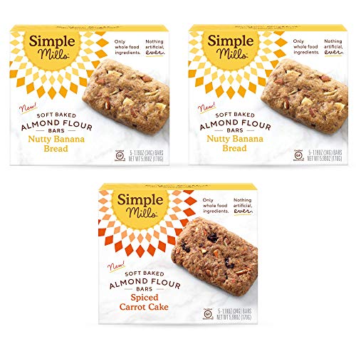 Simple Mills, Snacks Variety Pack, Nutty Banana Bread, Spiced Ca