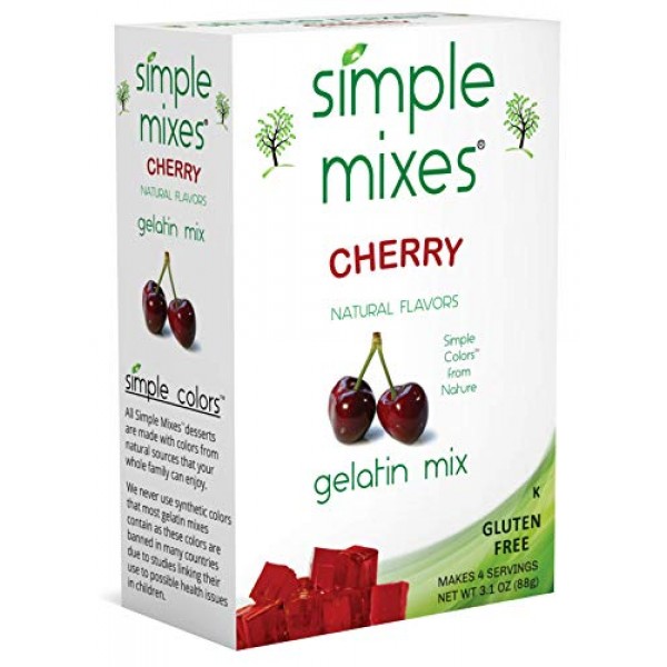 Simple Mixes Cherry Gelatin Pack