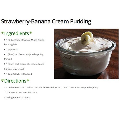 Simple Mixes Pudding Mix, Vanilla, 6 Count Parck Of 6