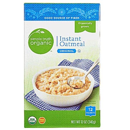 Simple Truth Organic Instant Oatmeal 12 Ct Pack Of 2