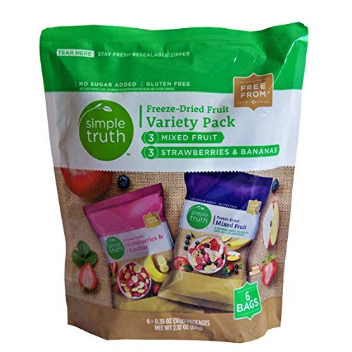 Simple Truth Freeze Dried Fruit Variety Pack Mixed Fruit And Str