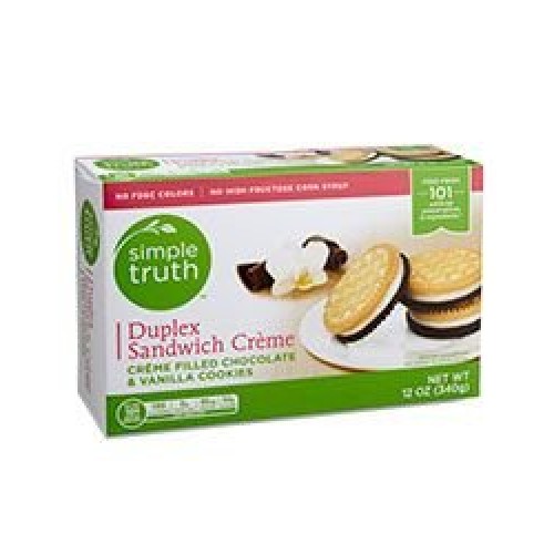 Simple Truth Organic Duplex Sandwich Cookies No High Frutrose Co