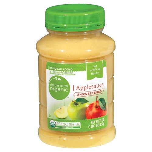 Simple Truth Usda Organic Unsweetened Applesauce 23 Oz. Bottle