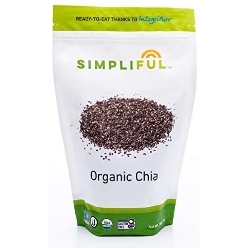 Simpliful Organic Whole Black Chia Seed, 14-Oz – Ready-To-Eat T