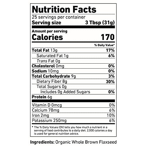 Simpliful Organic Whole Brown Flaxseed, 28-Oz – Ready-To-Eat Th