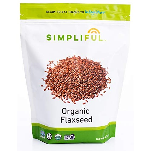Simpliful Organic Whole Brown Flaxseed, 28-Oz – Ready-To-Eat Th