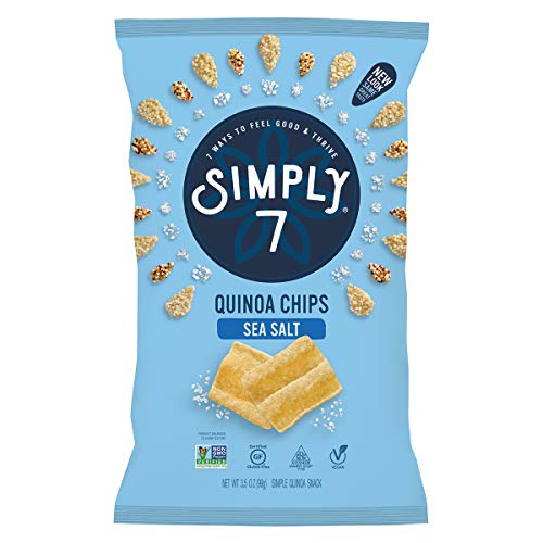 Simply7 Gluten Free Quinoa Chips, Sea Salt, 3.5 Ounce Pack Of 12 Simply7 Gluten Free Quinoa Chips, Sea Salt, 3.5 Ounce Pack Of 12